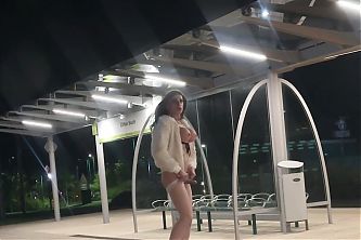 UK sissy wanking in public
